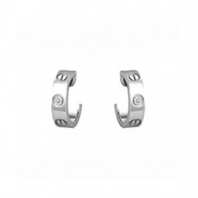 CARTIER  LOVE EARRINGS, 2 DIAMONDS B8022800