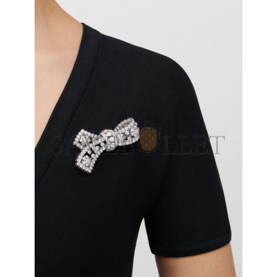 VAN CLEEF ARPELS SNOWFLAKE NOEUD CLIP - PLATINUM, DIAMOND  VCARP39700