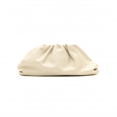 BOTTEGA VENETA SMOOTH BUTTER CALF THE POUCH OVERSIZED CLUTCH MIST (39*23*8cm)