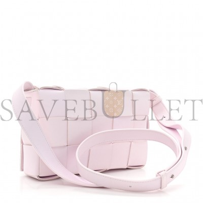 BOTTEGA VENETA LAMBSKIN MAXI INTRECCIATO CASSETTE CROSSBODY BAG BLISS WASHED  (23*15*5.5cm)