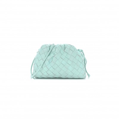 BOTTEGA VENETA NAPPA INTRECCIATO THE MINI POUCH ICE (20*13*5cm)