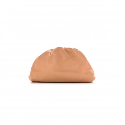 BOTTEGA VENETA CALFSKIN TEEN POUCH ALMOND (29*18*8cm)