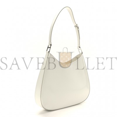 PRADA BRUSHED CALFSKIN CLEO ADJUSTABLE STRAP SHOULDER BAG WHITE (28*23*5cm)