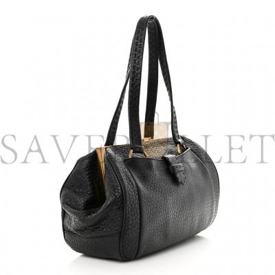 PRADA CERVO BERLINO SATCHEL BLACK (31*20*15cm)