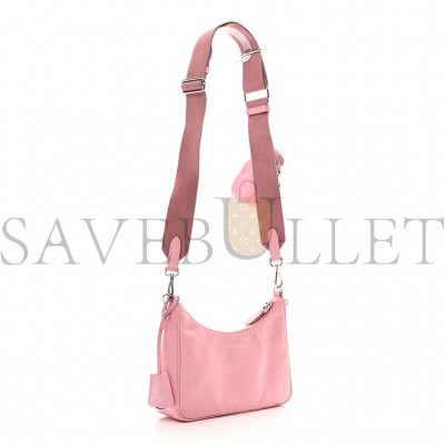 PRADA NYLON RE-EDITION 2005 SHOULDER BAG ROSA (22*17*6m)