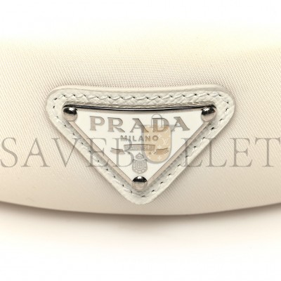 PRADA NYLON RE-NYLON HEADBAND WHITE