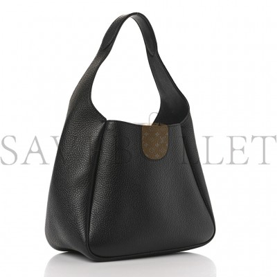PRADA VITELLO DAINO DYNAMIQUE HOBO BLACK (23*20*13cm)