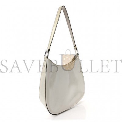 PRADA SPAZZOLATO CLEO SHOULDER BAG WHITE (27*18*5cm)