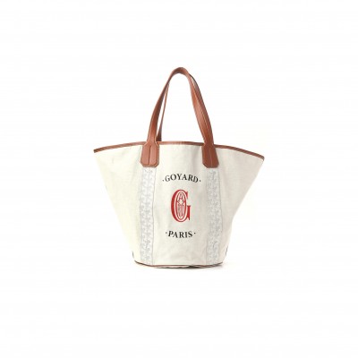 GOYARD REVERSIBLE BELHARRA WHITE (60*35*22.5cm) 