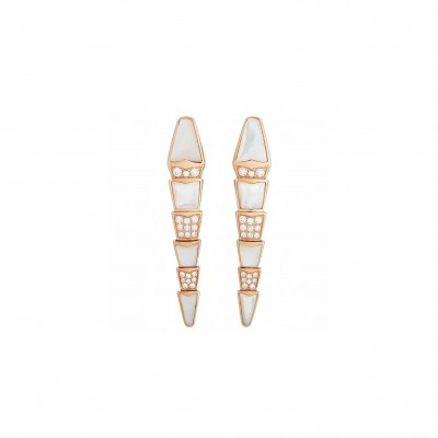 BVLGARI SERPENTI DIAMOND EARRINGS 