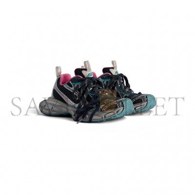 BALENCIAGA WOMEN'S 3XL SNEAKER IN GREY BLUE PINK 734731W3XL51245