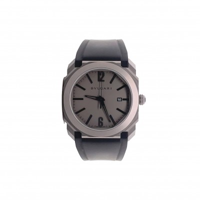 BVLGARI  AUTOMATIC GREY DIAL 41MM MEN'S WATCH 102858
