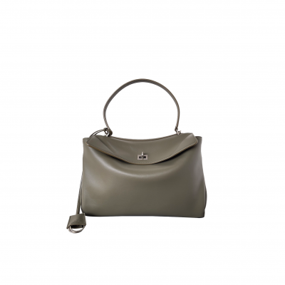 BALENCIAGA WOMEN'S RODEO MEDIUM HANDBAG IN KHAKI 7954562AA4U3502 (35*23.3*10.9cm)