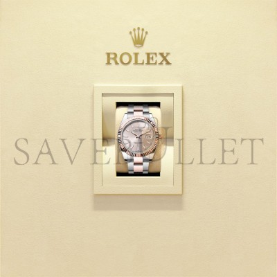 ROLEX DATEJUST 41 OYSTER, 41 MM, OYSTERSTEEL AND EVEROSE GOLD WATCH 126331