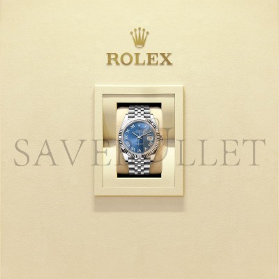 ROLEX DATEJUST 41 OYSTER, 41 MM, OYSTERSTEEL AND WHITE GOLD WATCH 126334-0026