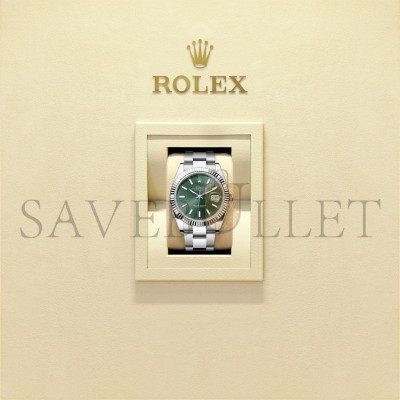ROLEX DATEJUST 41 OYSTER, 41 MM, OYSTERSTEEL AND WHITE GOLD WATCH 126334-0027