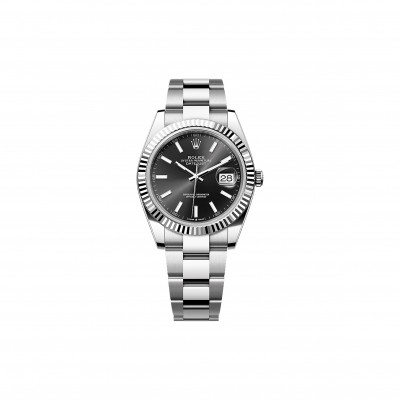 ROLEX DATEJUST 41 OYSTER, 41 MM, OYSTERSTEEL AND WHITE GOLD WATCH 126334-0017