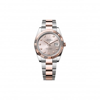ROLEX DATEJUST 41 OYSTER, 41 MM, OYSTERSTEEL AND EVEROSE GOLD WATCH 126331-0007