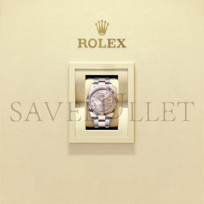 ROLEX DATEJUST 41 OYSTER, 41 MM, OYSTERSTEEL AND EVEROSE GOLD WATCH 126331-0007