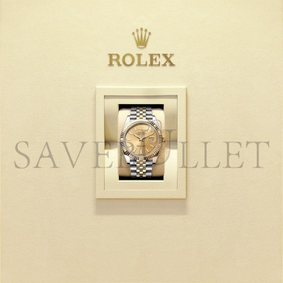 ROLEX DATEJUST 41 OYSTER, 41 MM, OYSTERSTEEL AND YELLOW GOLD WATCH 126333-0010
