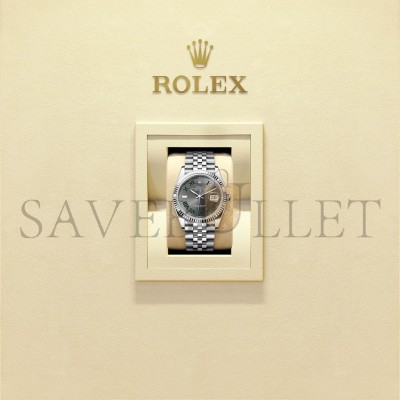 ROLEX DATEJUST 36 OYSTER, 36 MM, OYSTERSTEEL AND WHITE GOLD WATCH 126234-0045
