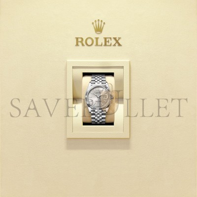 ROLEX DATEJUST 36 OYSTER, 36 MM, OYSTERSTEEL AND WHITE GOLD WATCH 126234-0013