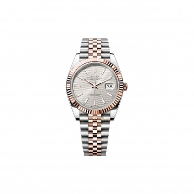 ROLEX DATEJUST SILVER DIAL WATCH 126331-0018