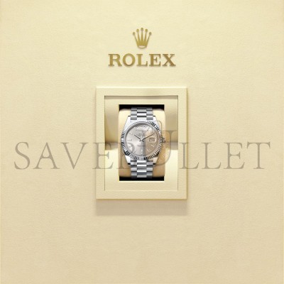 ROLEX DAY-DATE 40 OYSTER, 40 MM, PLATINUM WATCH 228236-0002