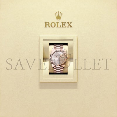 ROLEX DAY-DATE 40 OYSTER, 40 MM, EVEROSE GOLD WATCH 228235-0004