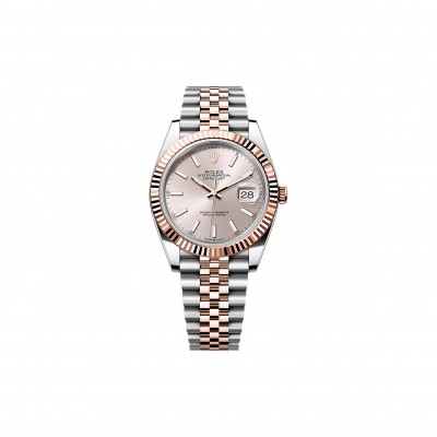 ROLEX DATEJUST 41 OYSTER, 41 MM, OYSTERSTEEL AND EVEROSE GOLD WATCH 126331-0010
