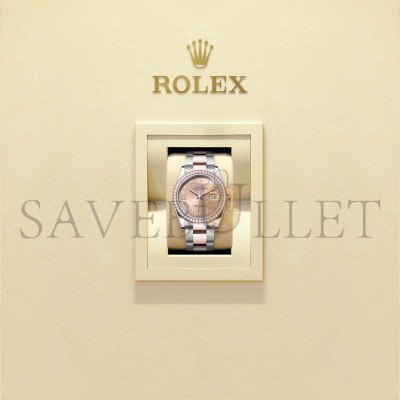 ROLEX DATEJUST 36 OYSTER, 36 MM, OYSTERSTEEL, WHITE GOLD AND DIAMONDS WATCH 126284RBR-0016