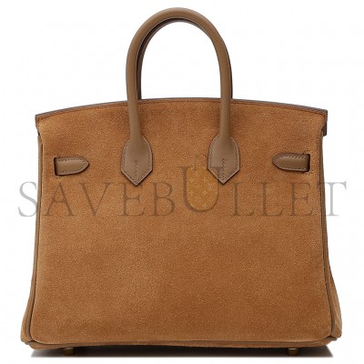 HERMES BIRKIN 25 3G ALEZAN CHESTNUT BAG 2376731 (25*20*13cm)