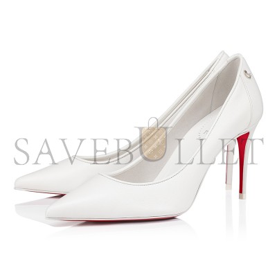 CHRISTIAN LOUBOUTIN SPORTY KATEPUMPS-NAPPA LEATHER-BIANCO-WOMEN 1240544W302