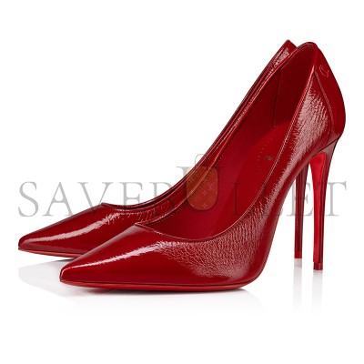 CHRISTIAN LOUBOUTIN SPORTY KATE 100 MM PUMPS-VOG PATENT LEATHER-LOUBI-WOMEN 1250474R558
