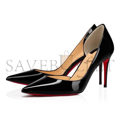 CHRISTIAN LOUBOUTIN IRIZA 85 MM PUMPS-PATENT CALF LEATHER-BLACK-WOMEN 3210565BK01