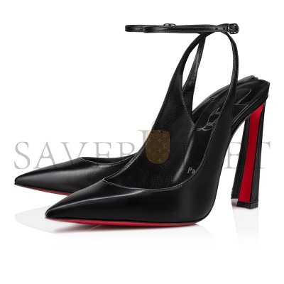 CHRISTIAN LOUBOUTIN CONDORA STRAP 100 MM STRAPPY PUMPS-LEATHER-BLACK-WOMEN 3230741B439