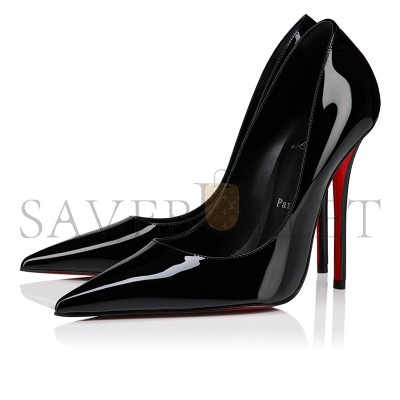 CHRISTIAN LOUBOUTIN MISS Z 120 MM PUMPS-PATENT CALF LEATHER-BLACK-WOMEN 1250916B439