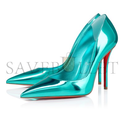 CHRISTIAN LOUBOUTIN MISS Z 100 MM PUMPS-LAMINATED CALF LEATHER-ICEBERG-WOMEN 12506504152