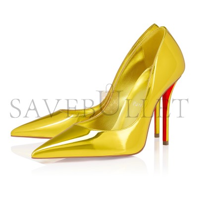 CHRISTIAN LOUBOUTIN MISS Z 100 MM PUMPS-LAMINATED CALF LEATHER-DELIGHT-WOMEN 1250650Y448