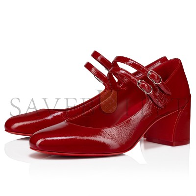CHRISTIAN LOUBOUTIN MISS JANE 55 MM MARY JANES-VOG PATENT LEATHER-LOUBI-WOMEN 1250478R558