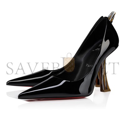 CHRISTIAN LOUBOUTIN KATE CLAWMAX 100 MM PUMPS-PATENT LEATHER-BLACK-WOMEN 1250990T339