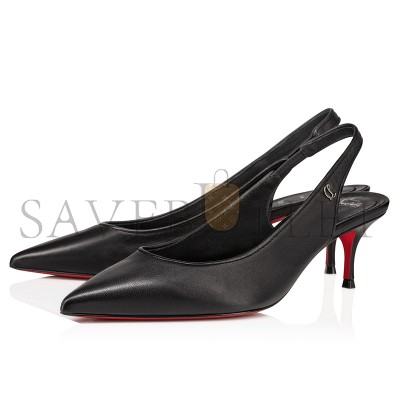 CHRISTIAN LOUBOUTIN SPORTY KATE SLING55 MM SLINGBACK PUMPS-NAPPA LEATHER-BLACK-WOMEN 3240004B439