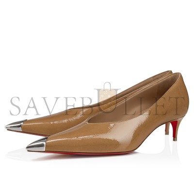 CHRISTIAN LOUBOUTIN KATISSIMA 45 MM PUMPS-VOG PATENT LEATHER-LIONNE-WOMEN 1250014F760