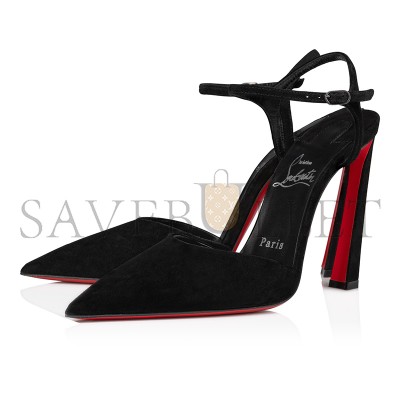 CHRISTIAN LOUBOUTIN CONDORA RIVIERA 100 MM PUMPS-VEAU VELOURS-BLACK-WOMEN 3240815B439
