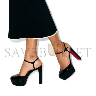 CHRISTIAN LOUBOUTIN LOO PUMP 130 MM PUMPS-PATENT LEATHER-BLACK-WOMEN 3240698B439