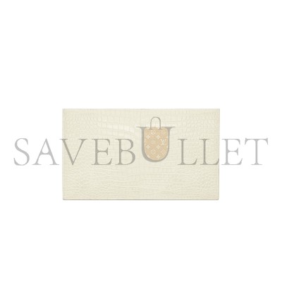 YSL UPTOWN POUCH IN CROCODILE-EMBOSSED SHINY LEATHER 565739DND0J9207 (21.5*12*2.5cm)