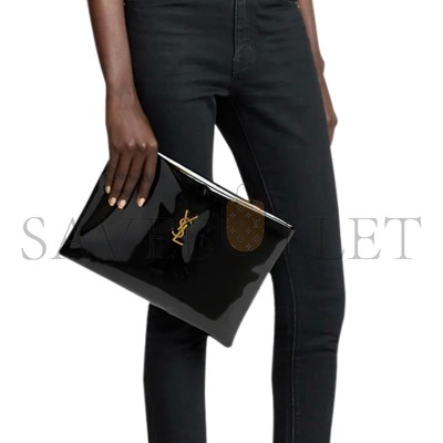 YSL LARGE ZIP POUCH CLUTCH BAG 401251875056 (30*22*3cm)