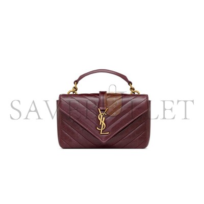YSL COLLEGE MINI IN SHINY LEATHER 779430DZH076193 (20*13*3cm)