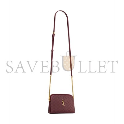 YSL GABY ZIPPED POUCH IN QUILTED LAMBSKIN 7336671EL076195 (19*12*3cm)
