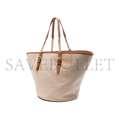 YSL LAURENT CABAS BAG IN DESERT DUST&BRICK 773704FAC7T9856 (47*30*25cm)